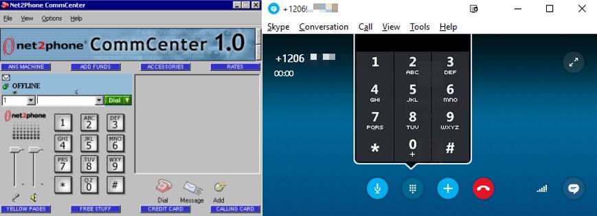Net2Phone and Skype